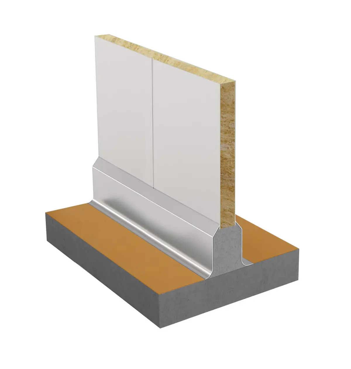 Dobbelt sokkel i rustfrit stål