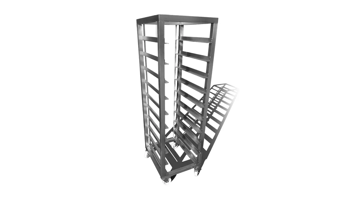 Transportvogn i rustfrit stål