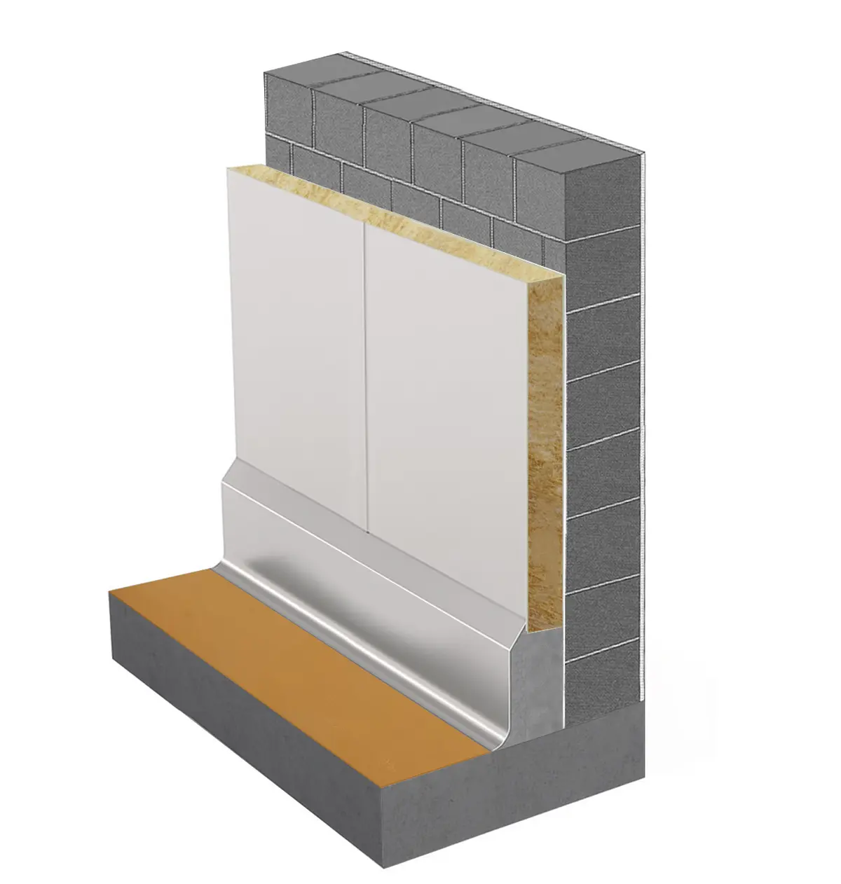 Enkelt vægsokkel i rustfrit stål