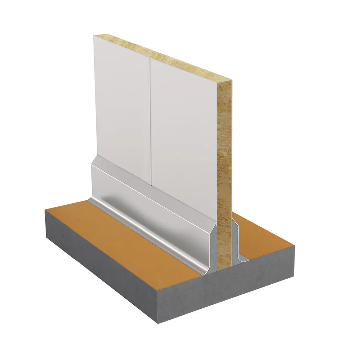 Rustfrit stål sokkel Clip-On